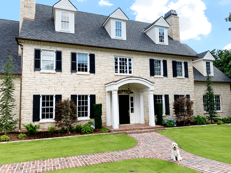 Black shutters online on house